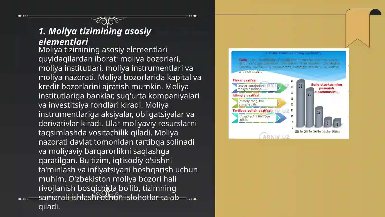Moliya tizimi va moliyaviy siyosat 3
