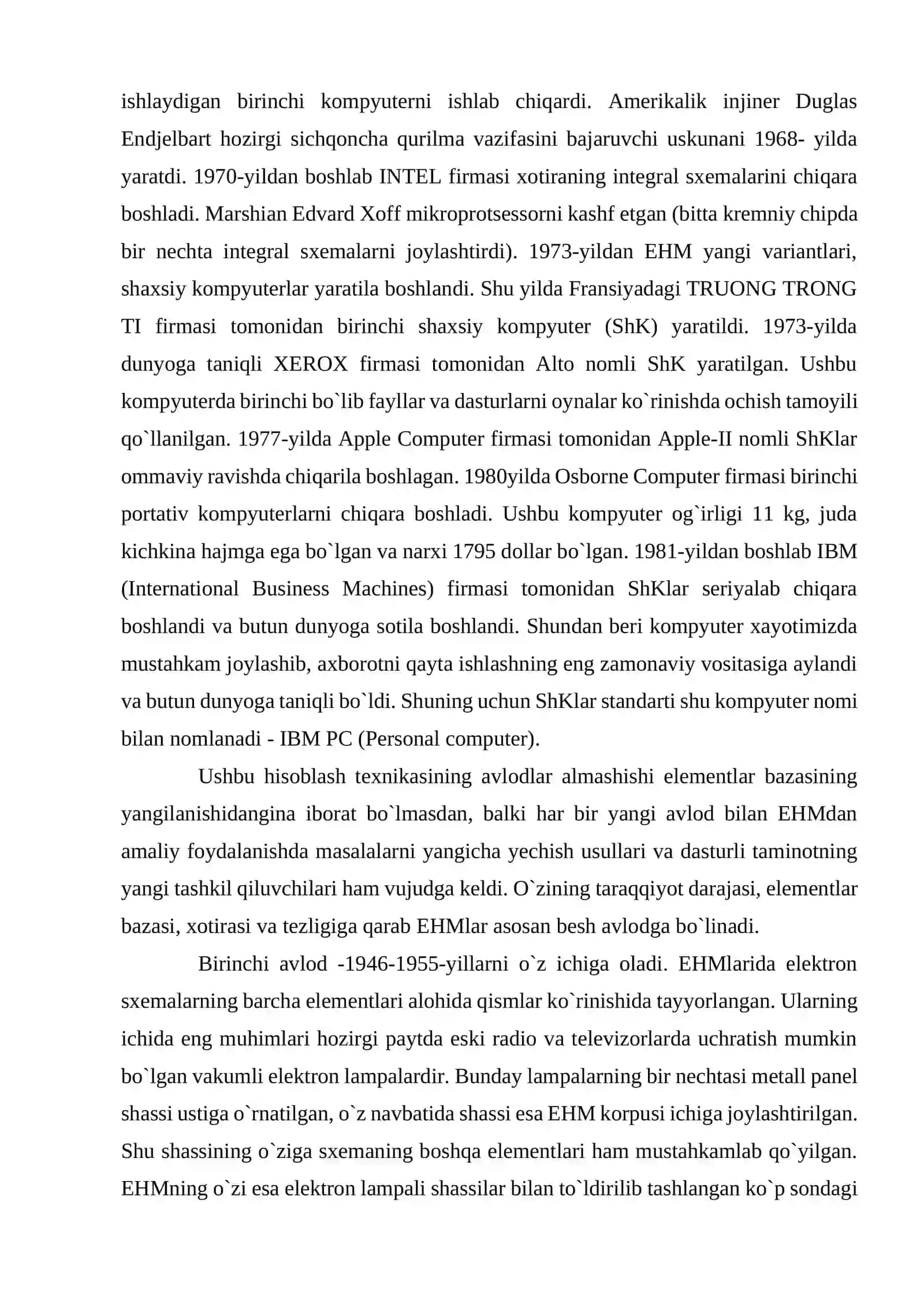 Kompyuterning texnik ta’minoti va vazifalari 3