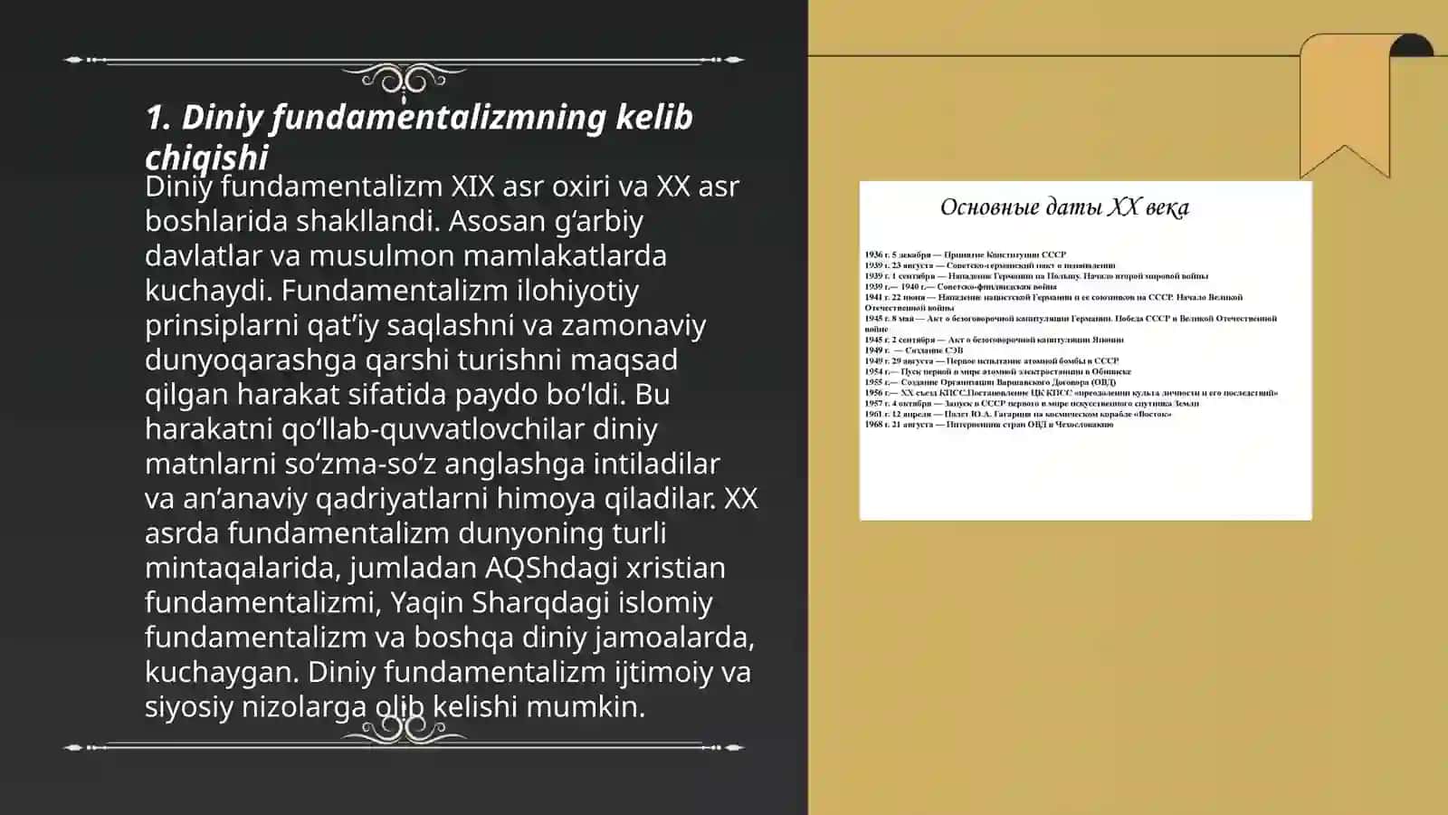 Diniy fundamentalizm tarixi va rivojlanish bosqichlari 3
