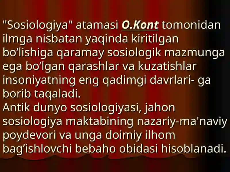 Antik dunyo sotsiologiyasi 3