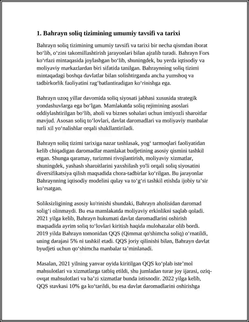 BAHRAYN DAVLATI SOLIQ TIZIMI 3