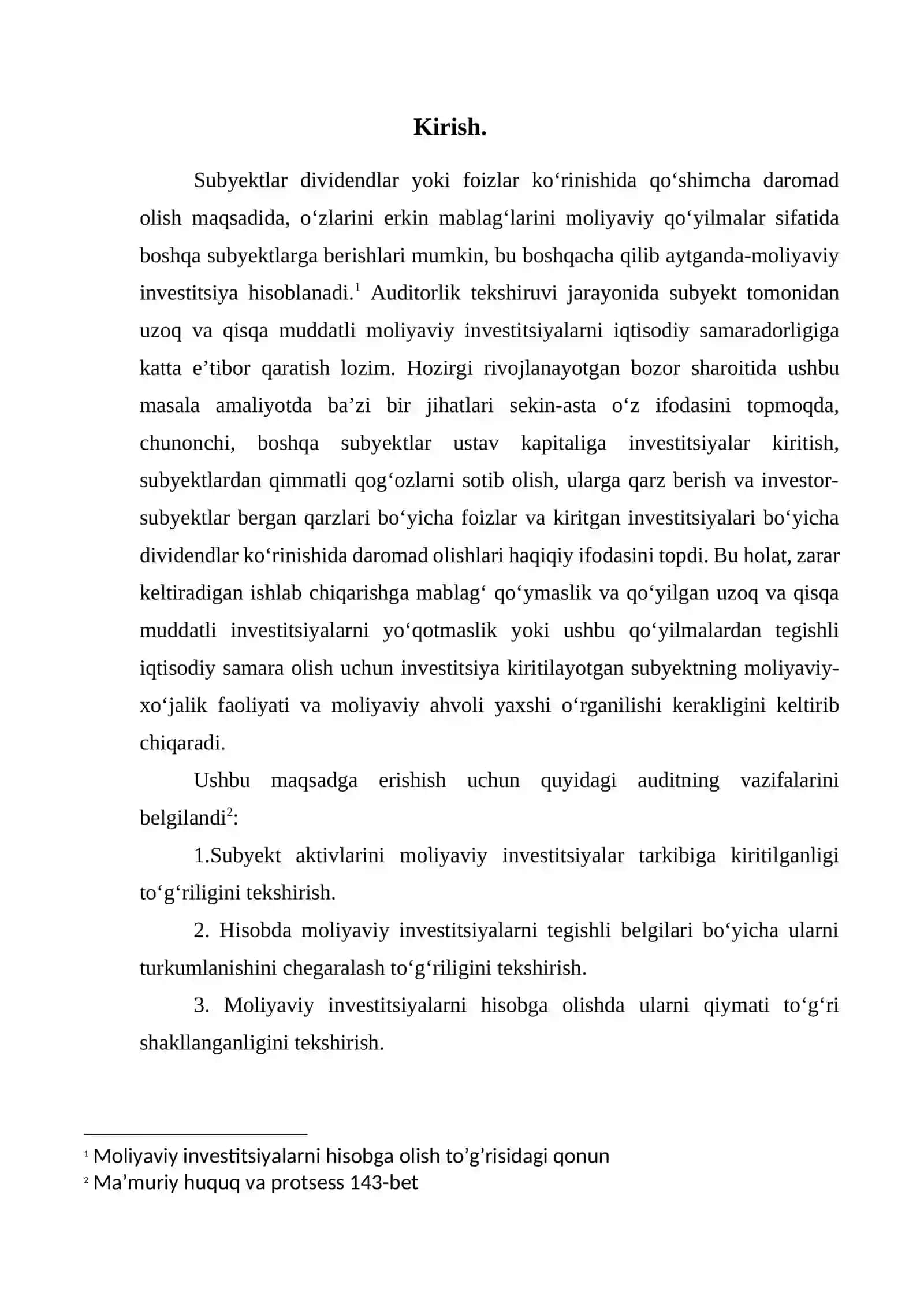 Davlat investitsiyaviy faoliyatini ma’muriy-huquqiy tartibga soluvchi boshqaruv organlari 3
