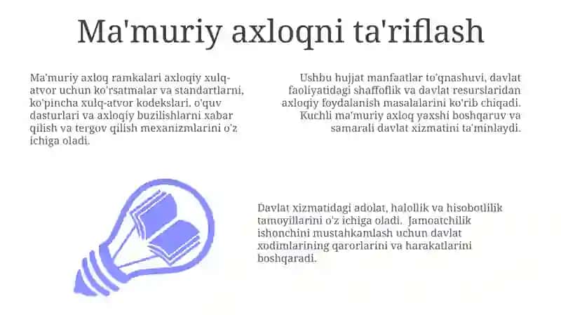 Ma’muriy boshqaruv etikasi 3
