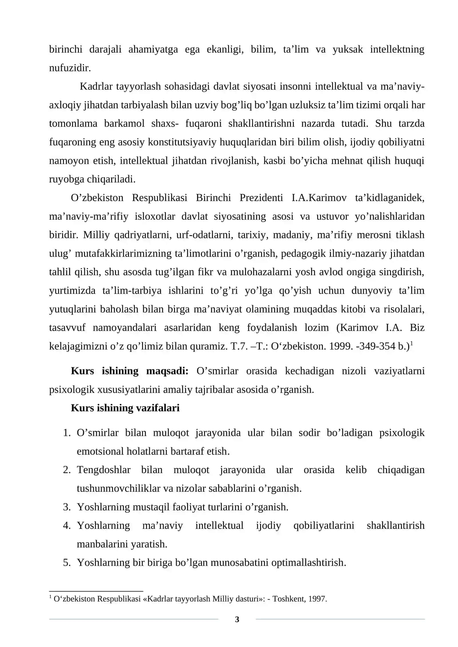 O'SMIRLAR O'RTASIDAGI NIZOLI VAZIYATLARNI BARTARAF ETISHDA HAMKORLIK MASALALARI 3