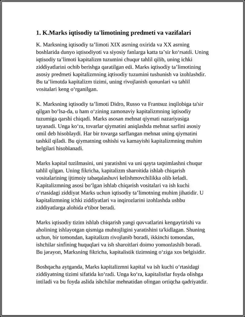 K.MARKS IQTISODIY TALIMOTINING UMUMIY TAVSIFI 3