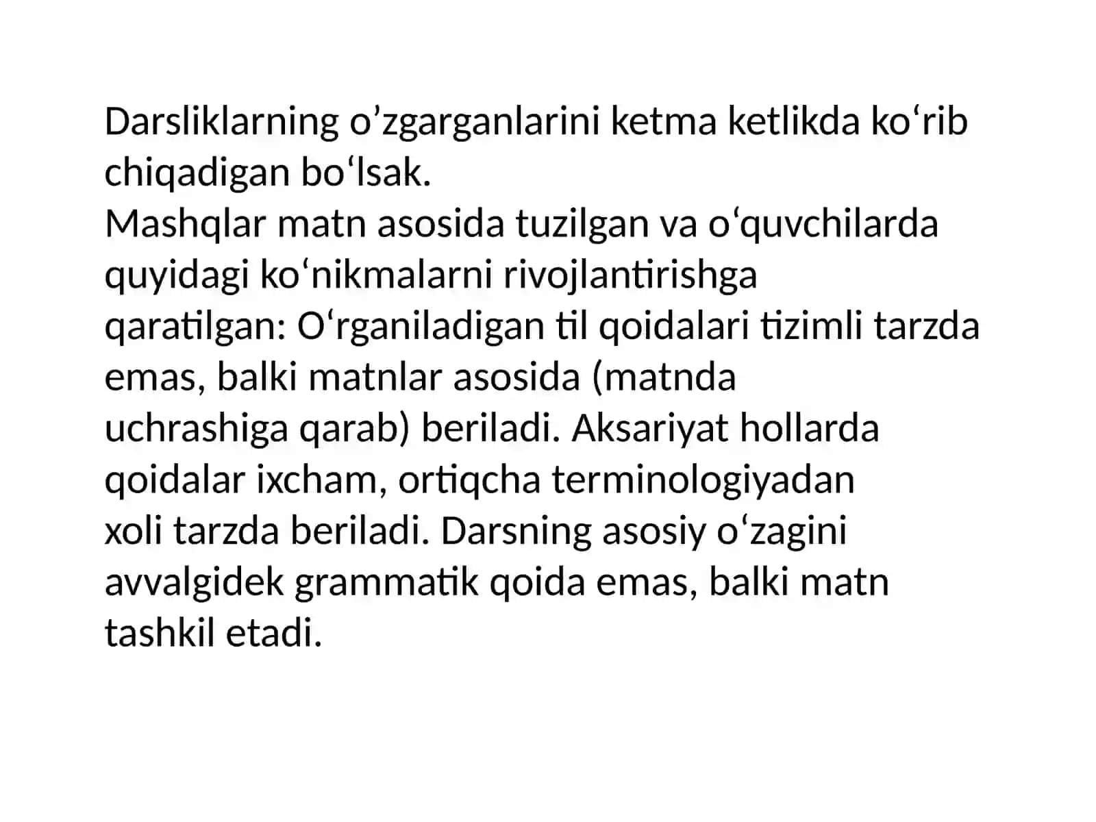 Umumiy oʻrta ta'lim maktablari adabiyot darsliklari ustida ishlash 3