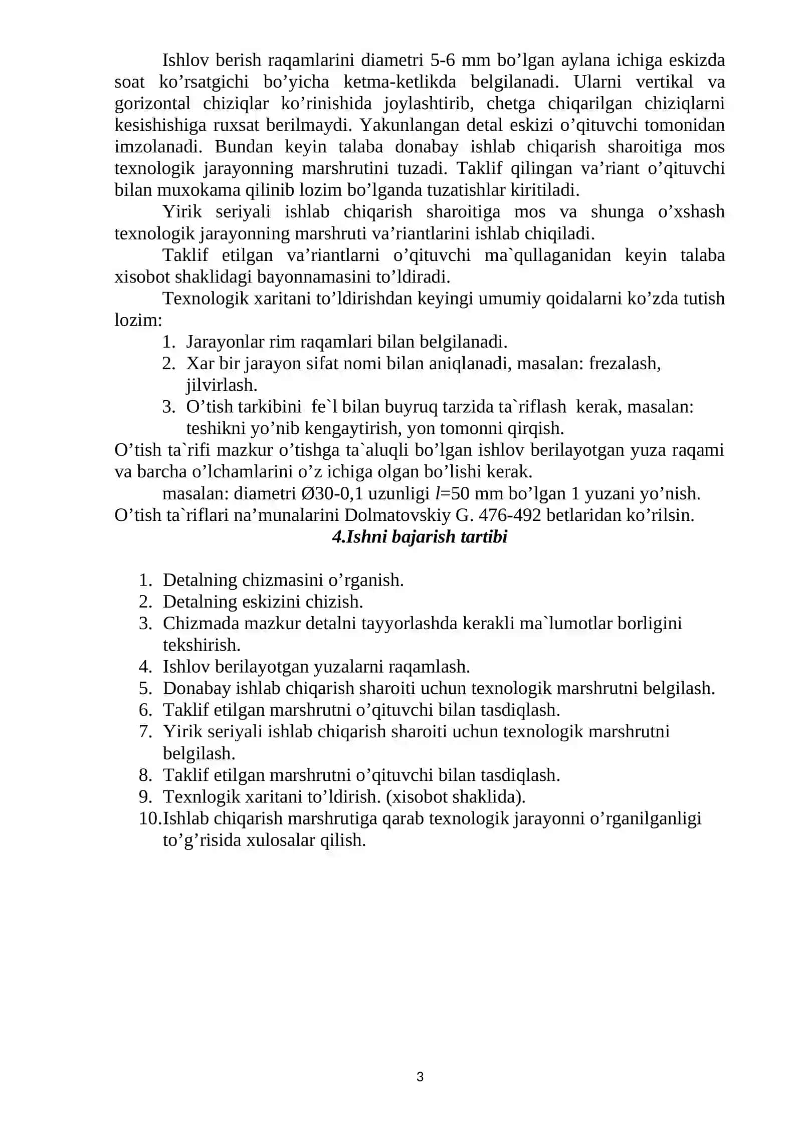 Mashinasozlik texnalogiyalari asosidan labaratoriyalar 3