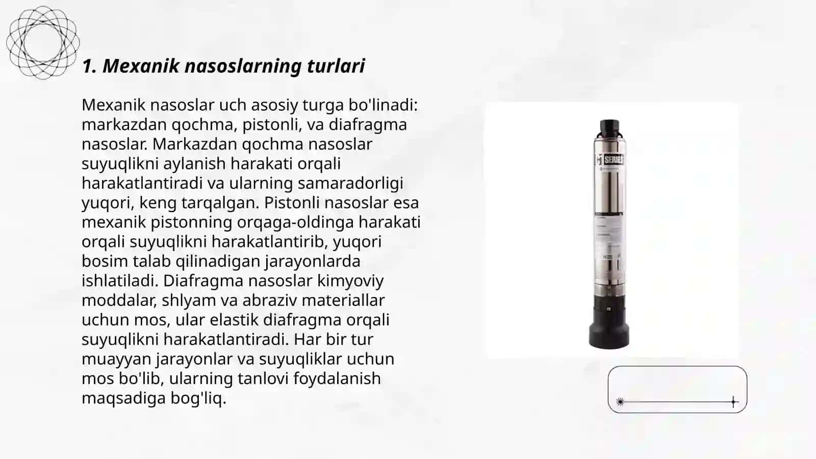 Mexanik, turbomolekulyar va diffuzion nasos 3