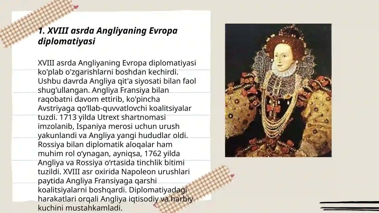 XVIII asrda Angliyaning tashqi siyosati 3
