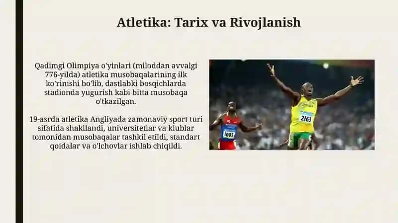Yengilatletika bilan shug'ullantirish va unio'rgatish asoslari 3