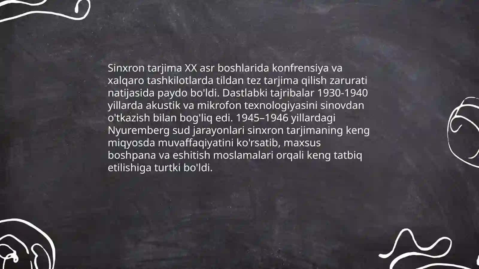 Sinxron tarjima tarixi va rivojlanishi 3