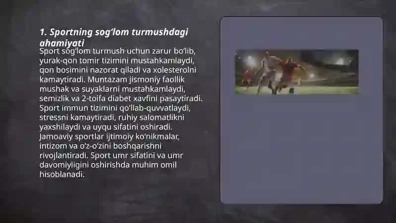 Sportning sogʻlom turmushdagi ahamiyati 3