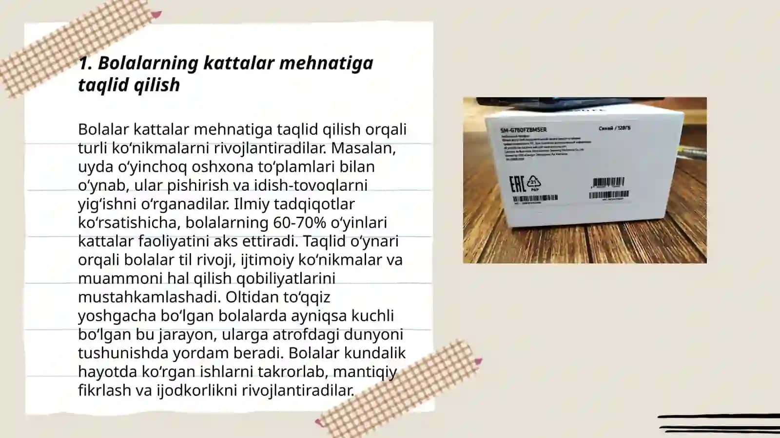 Boxcha yoshdagi bolalarning kattalar mehnatiga munosabati 3
