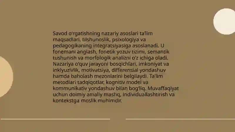 Savod oʻrgatish metodikasi 3