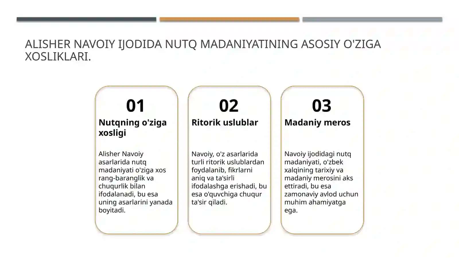 Alisher Navoiy ijodida nutq madaniyati va notiqlik sanʼati masalalari talqini 3
