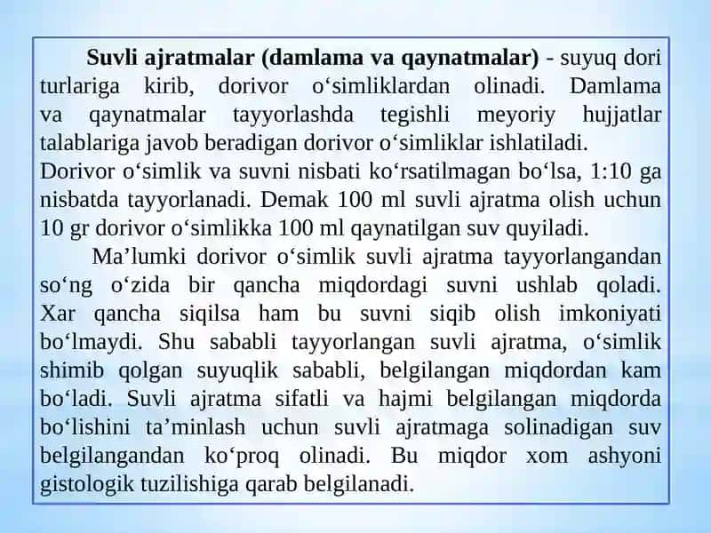 FITOPREPARATLARNI NAZORAT QILISH FANIDAN 3