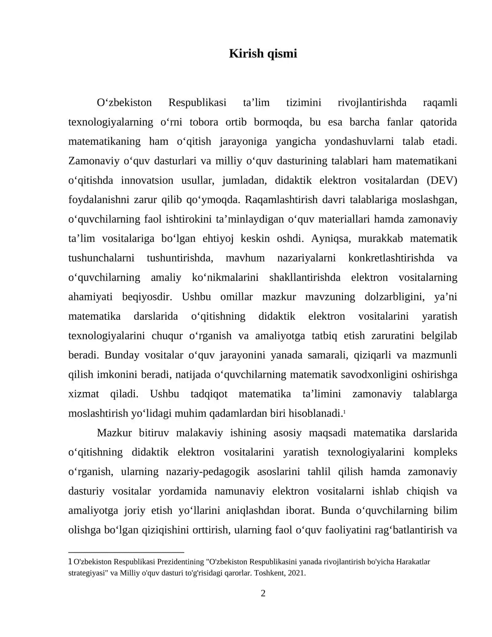 Matematika darslarida o'qitishning didaktik elektron vositalarini yaratish texnologiyalari 3