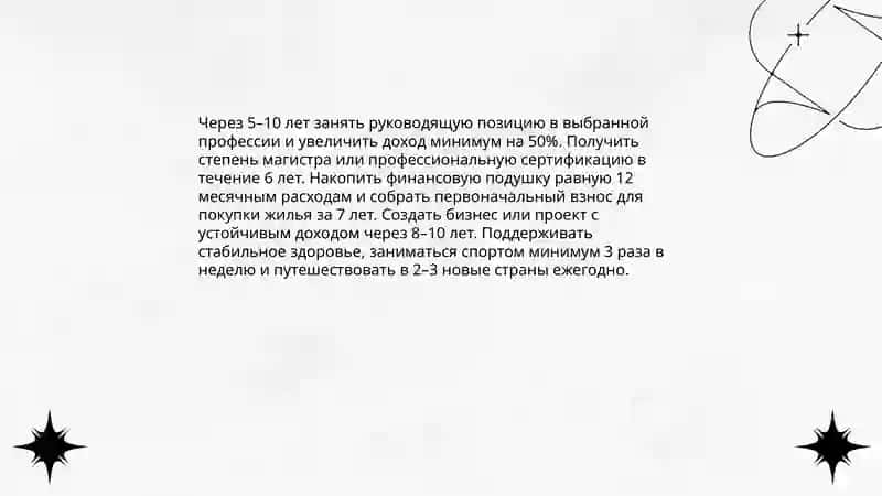 Мои цели и планы 3