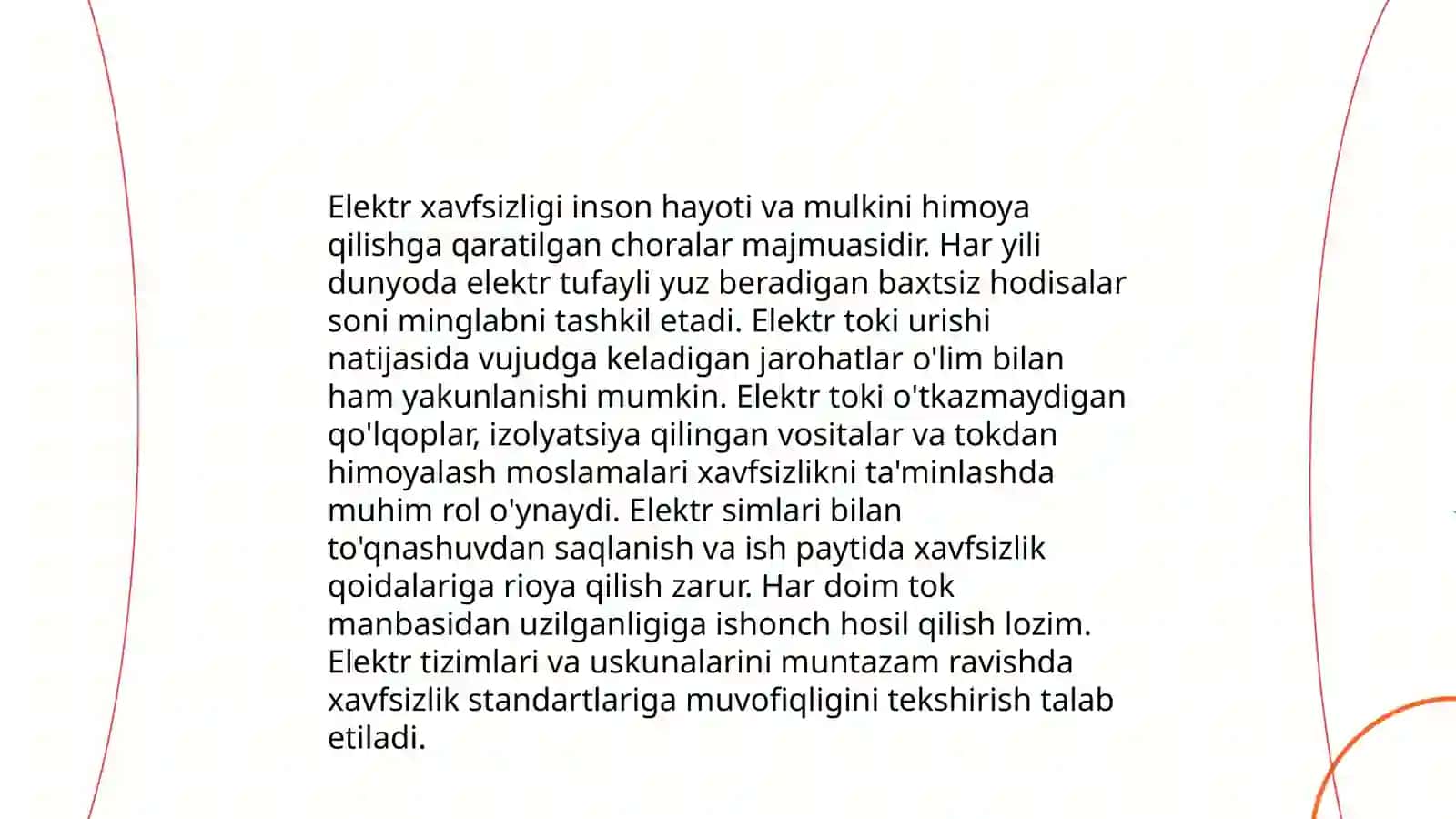 Fizika laboratoriya xonasida texnika xavfsizlik qoidalari 3