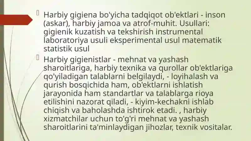 Harbiy xizmatchilarning mehnat sharoiti 3