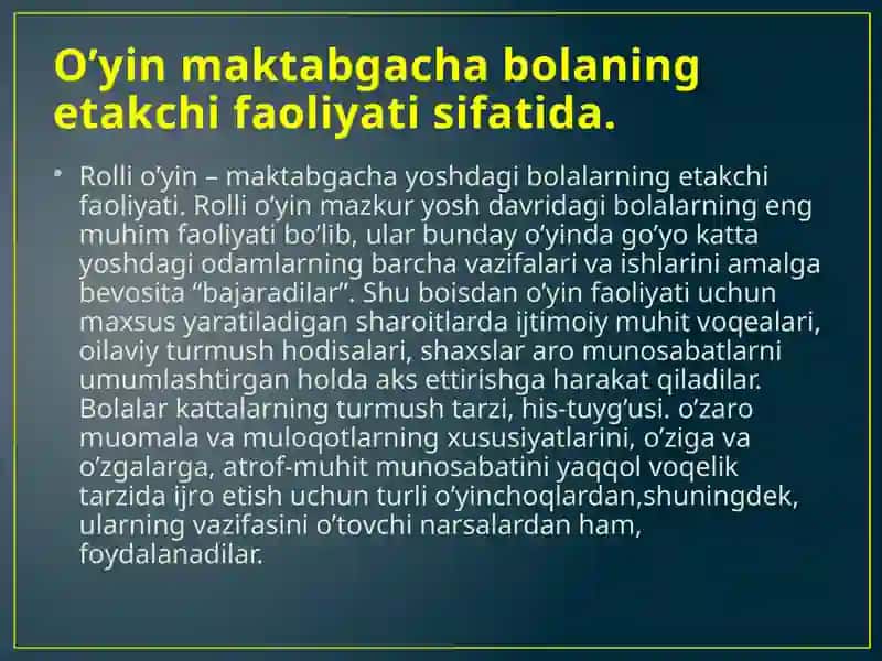 Maktabgacha yosh davrida psixofiziologik taraqqiyotning umumiy tasnifi 3