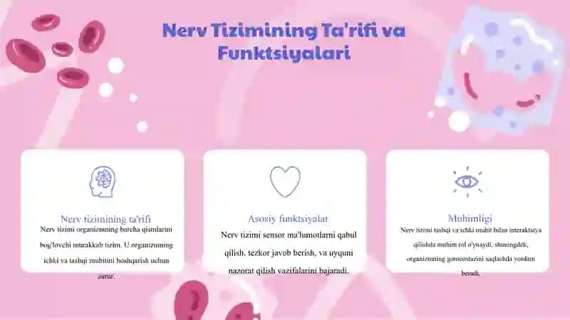 Organizmning nerv, immun-endokrin boshqariluvi 3