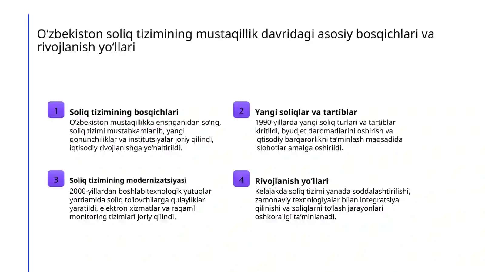 Oʻzbekistonda soliq tizimi mustaqillik yillarida 3