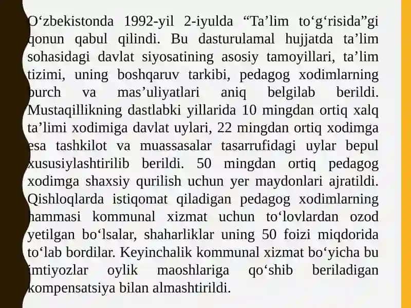 O‘zbekiston yangi tarixi fanidan taqdimoti 3