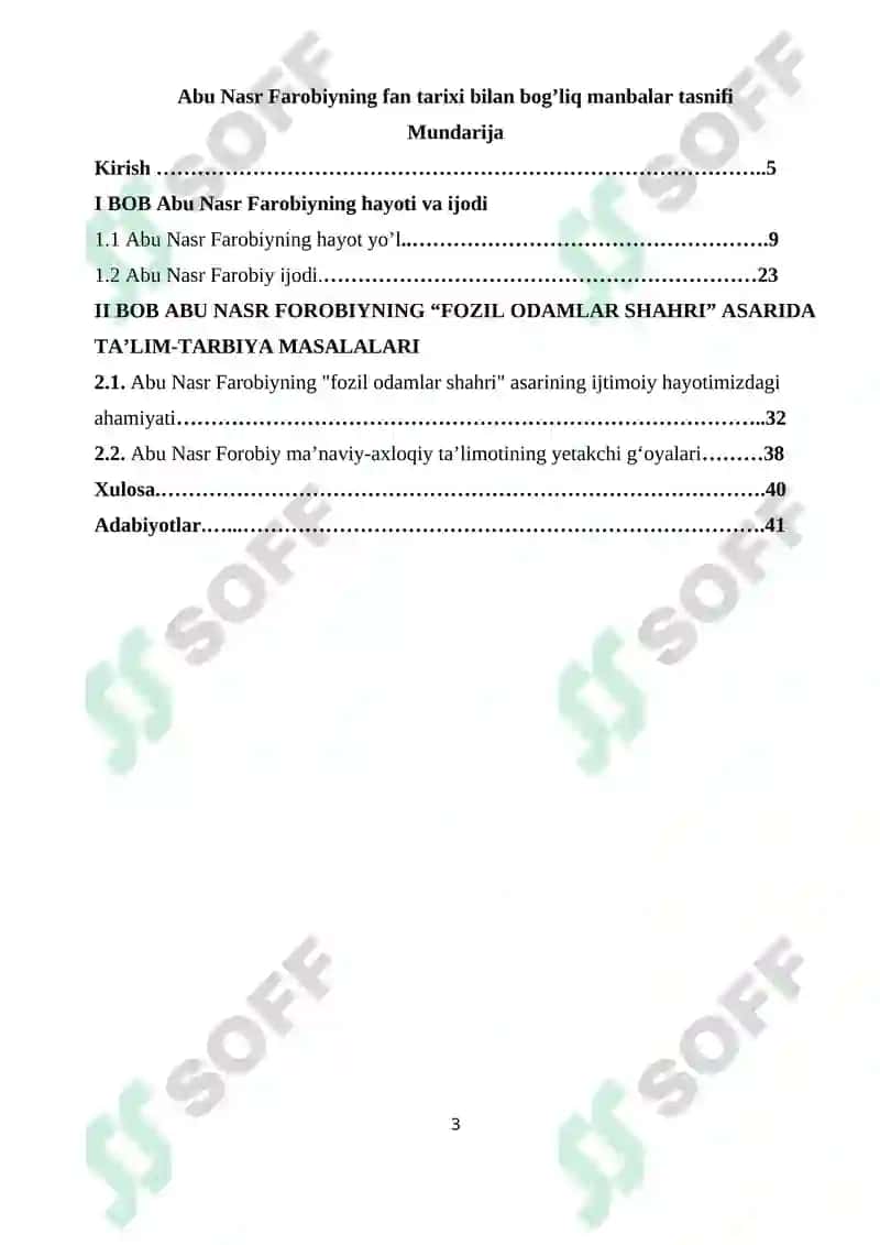Abu Nasr Farobiy fan tarixi bilan boğliq manbalar tasnifi 3