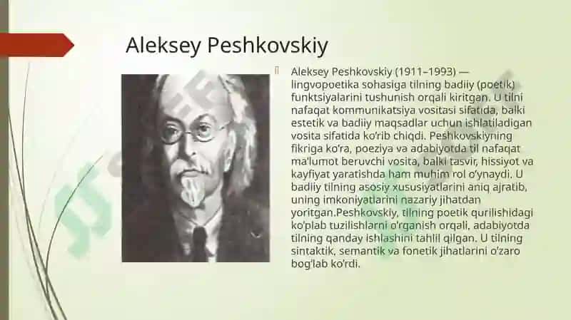 Lingvopoetikaning o’rganilish tarixi 3