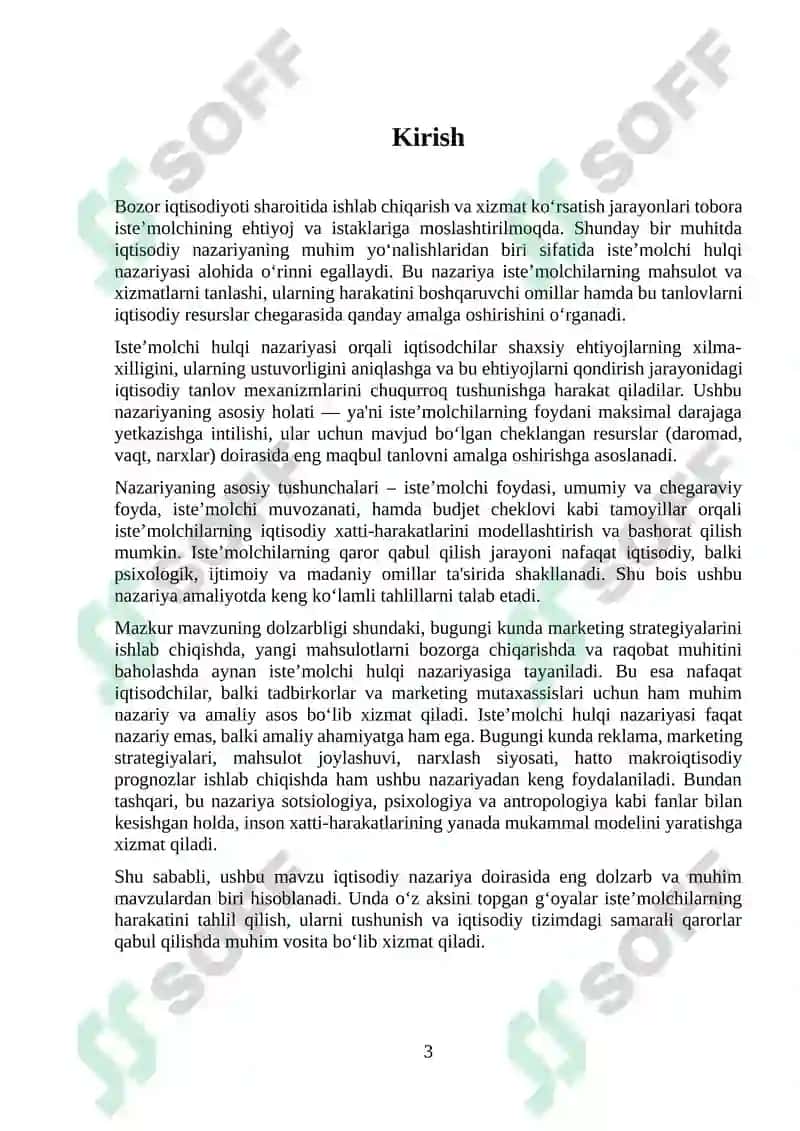 Iste’molchi hulqi nazariyasi 3