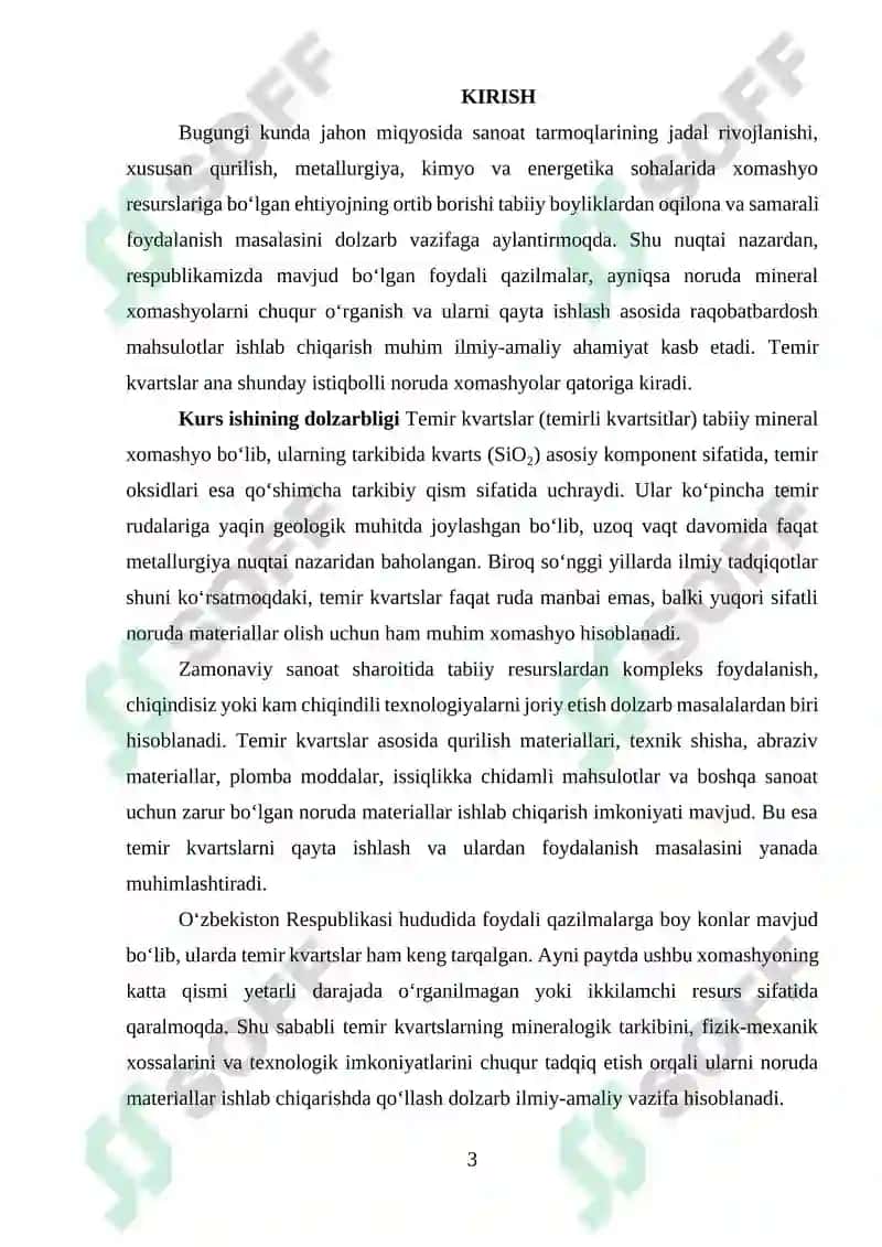 Temir kvartslar asosida noruda materiallar 3