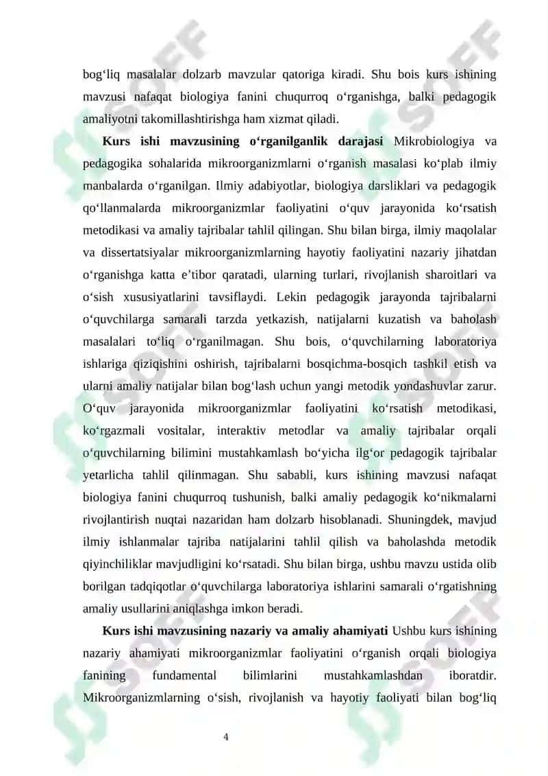 Mikroorganizmlar faoliyatiga oid tajribalarni o‘tkazish va ularni o‘quvchilarga ko‘rsatish metodikasi 3