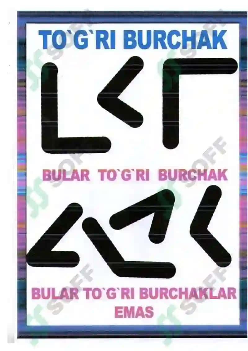 2-sinflar uchun matematika fanidan ko'rgazmalar to'plami 3