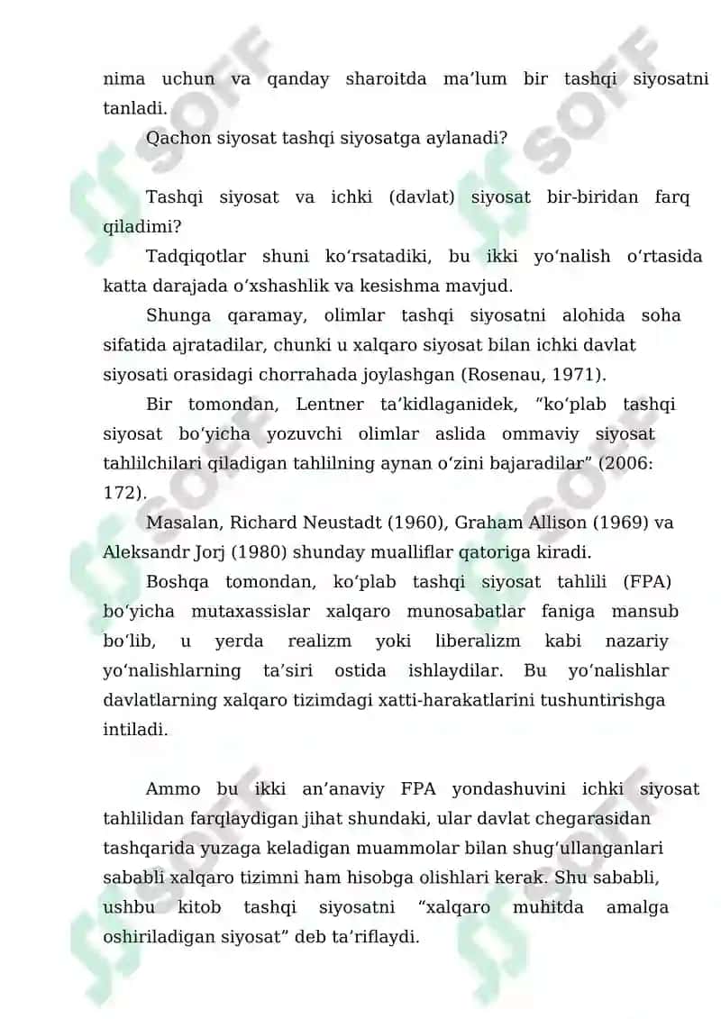 “Jonathan Paquin ning Foreign Policy analysis kitobining 1- 40 sahifalari tarjimasi” 3