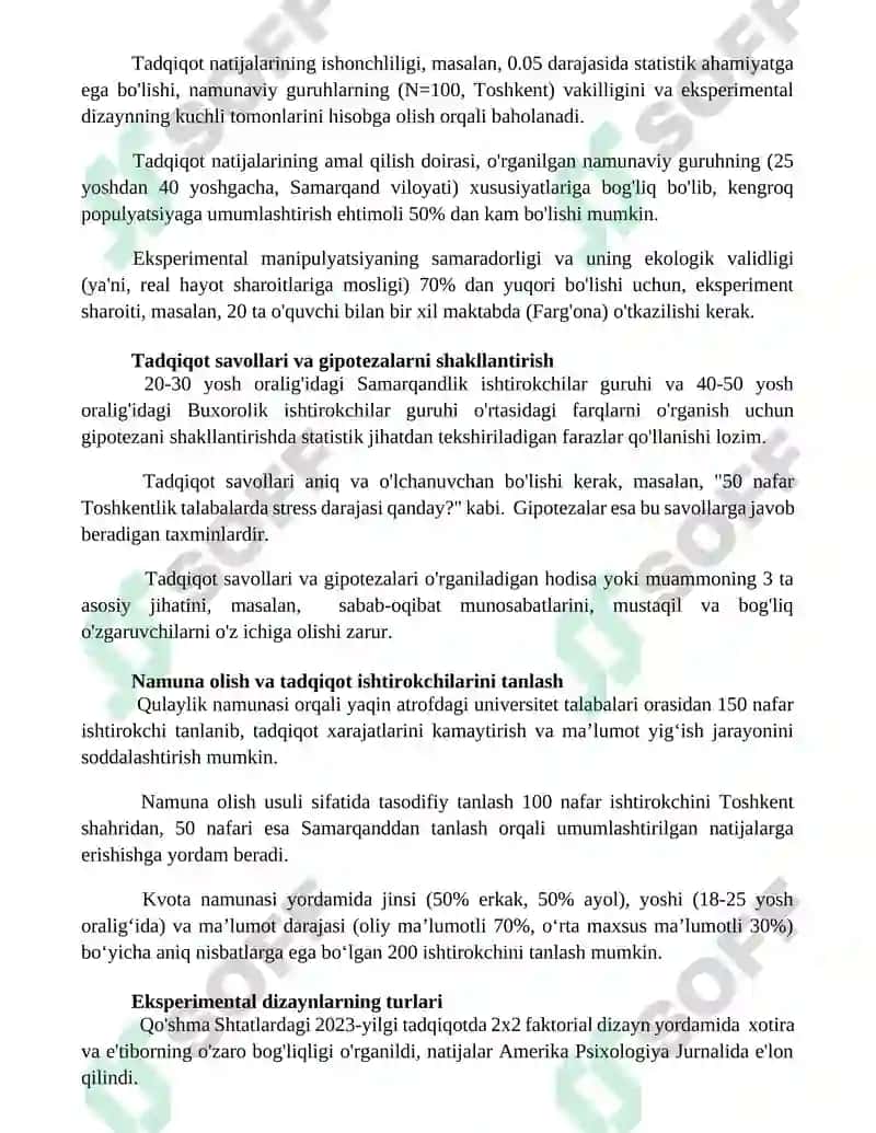 Psixalogik ekisprement jarayoni va uning asosiy xususiyatlari 3