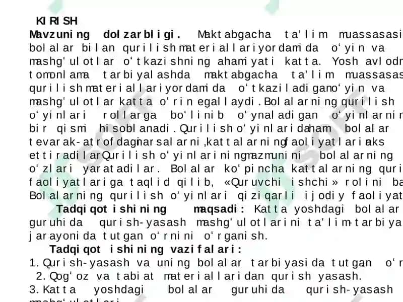 MAKTABGACHA TA’LIM TASHKILOTINING YOSH GURUHLARIDA QURISH-YASASHGA O‘RGATISH METODLARI 3