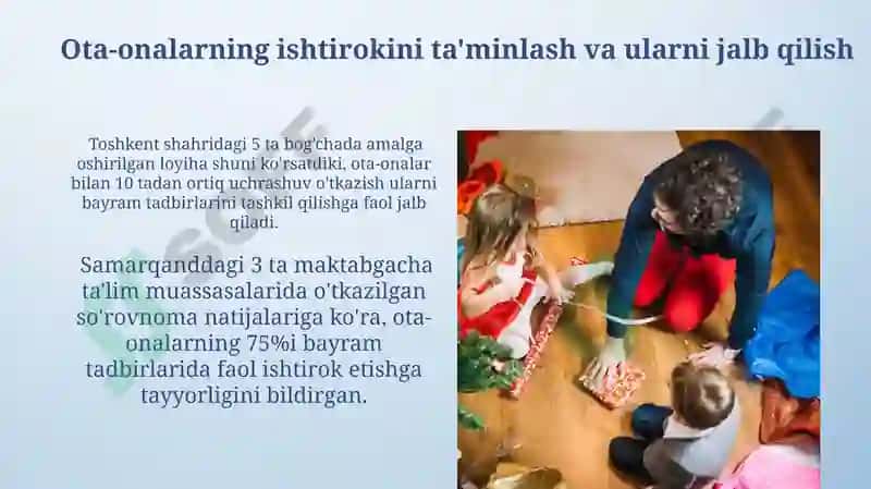 OTA-onalar hamkorligida bayram-tadbirlarini tashkil etish 3