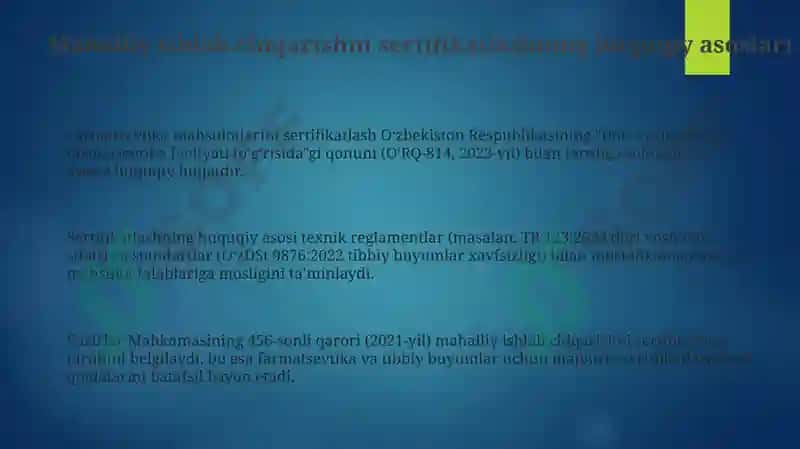 Mahalliy ishlab chiqarishni sertifikatlash 3