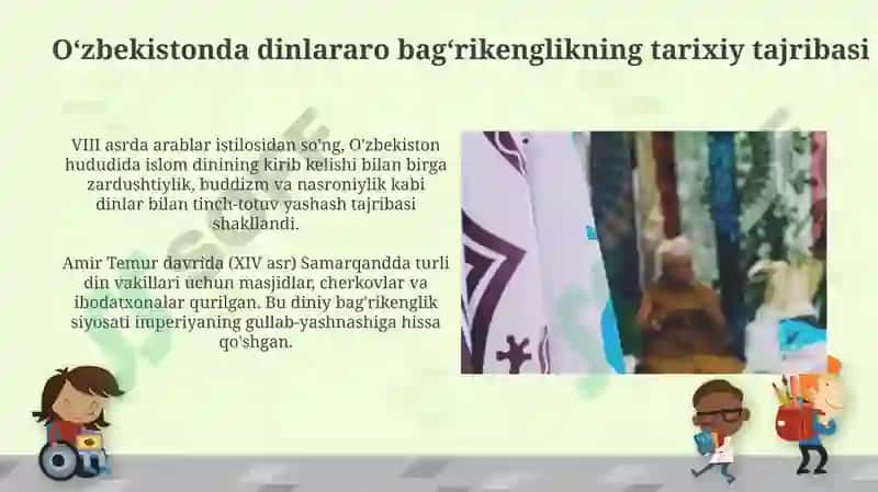 Oʻzbekistonda dinlararo bagʻrikenglikning tarixiy tajribasi 3