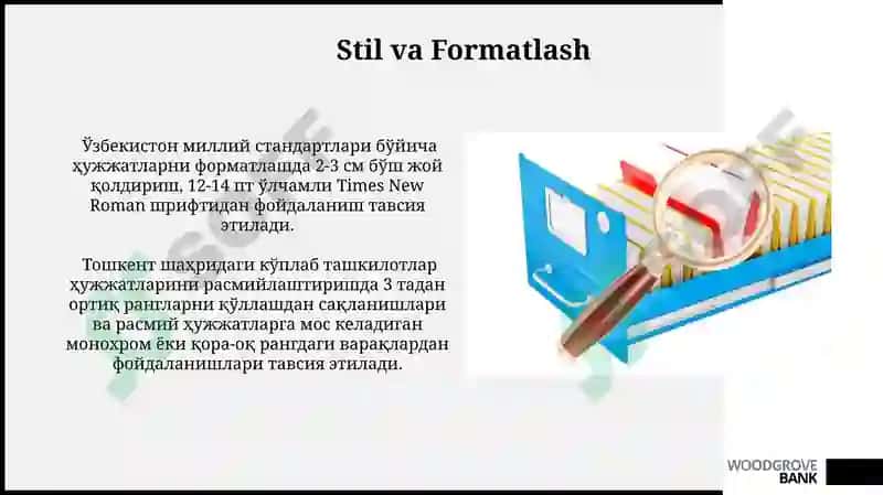 Hujjatlardagi zaruriy qismlar va ularni rasmiylashtirish 3