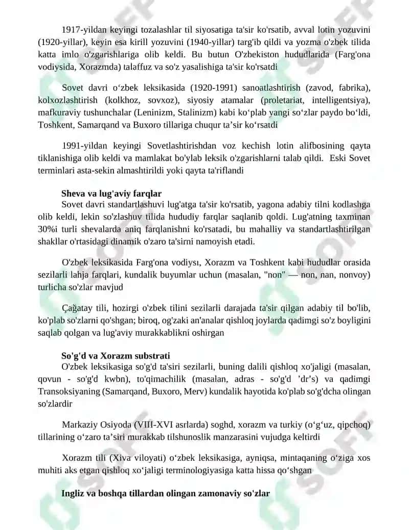 O'zbek tili leksikasining tarixiy taraqqiyoti 3