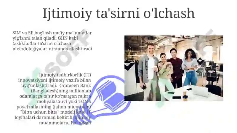 Ijtimoiy ta'sir va foyda o'lchovi 3