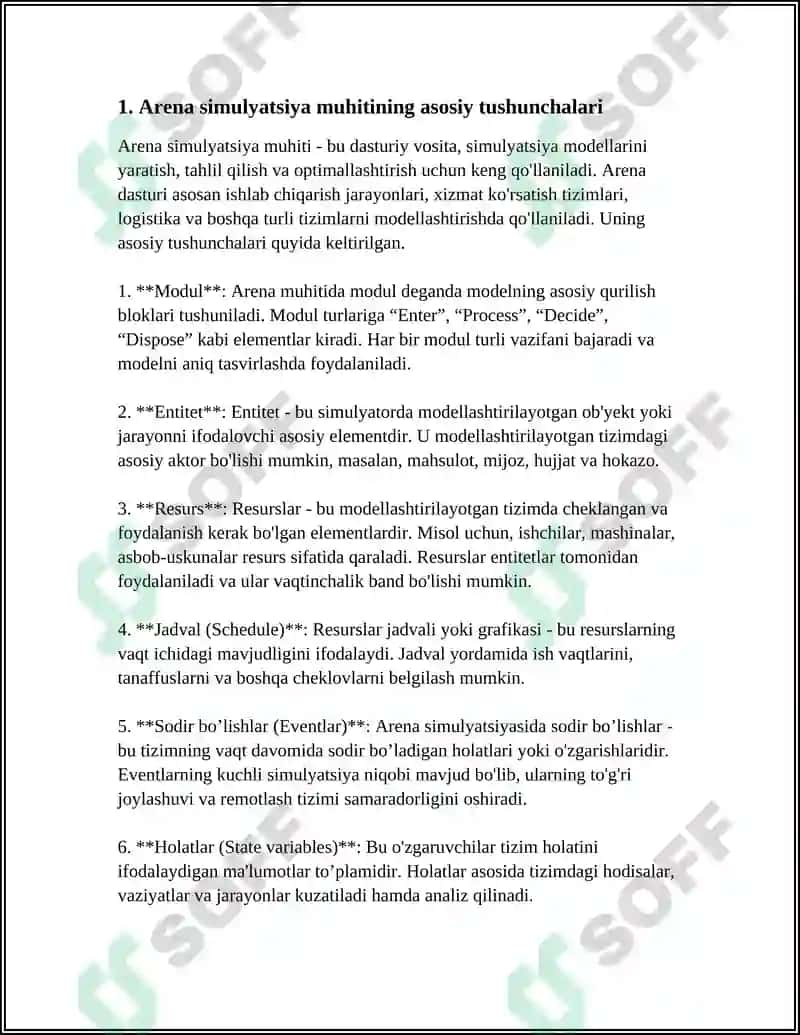 Arena Simulyatsiya Muhiti 3