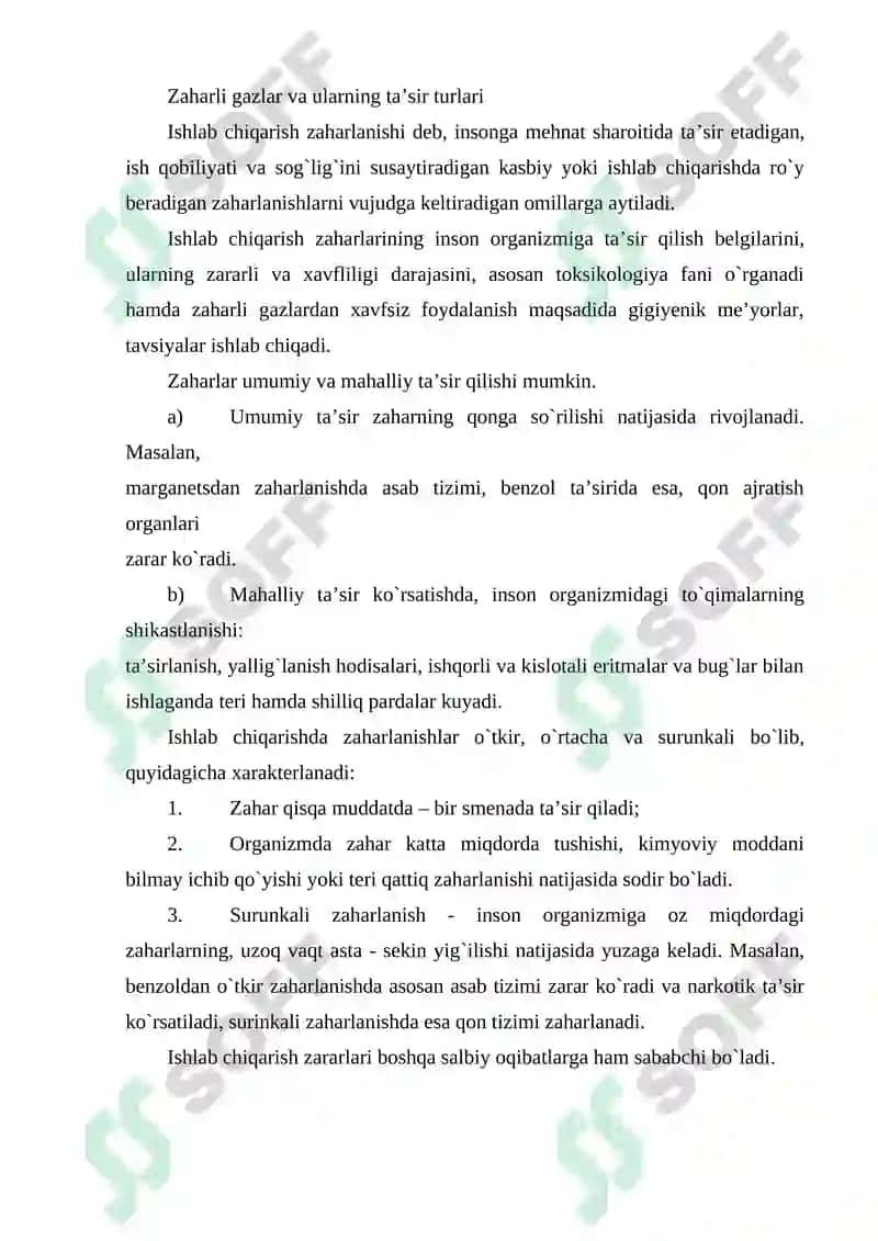 Ishlab chiqarish jarayonlarida zararli omillar va ulardan himoyalanish tadbirlari 3