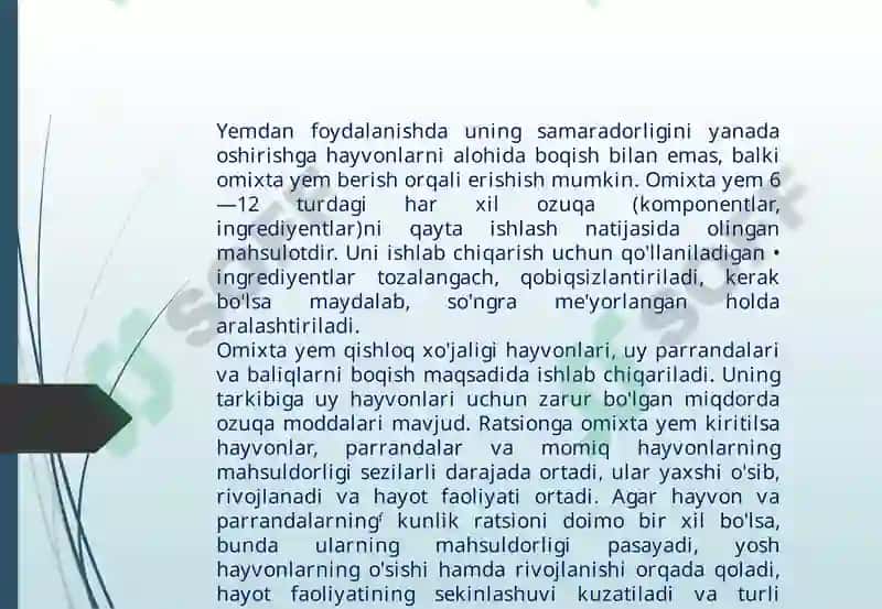 Omixta yem maydalanish yirikligini aniqlash 3