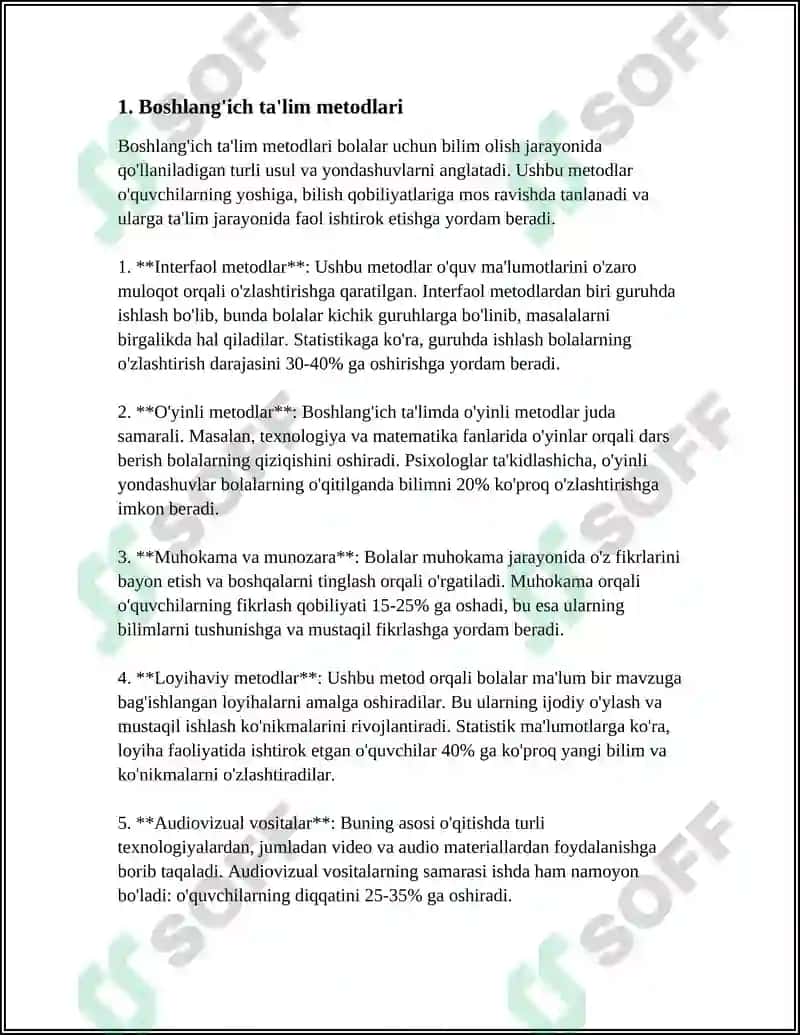 UNVERSITY OF BUSSINES ANDA SCINSCE BOSHLANGʻICH TAʼLIM 3
