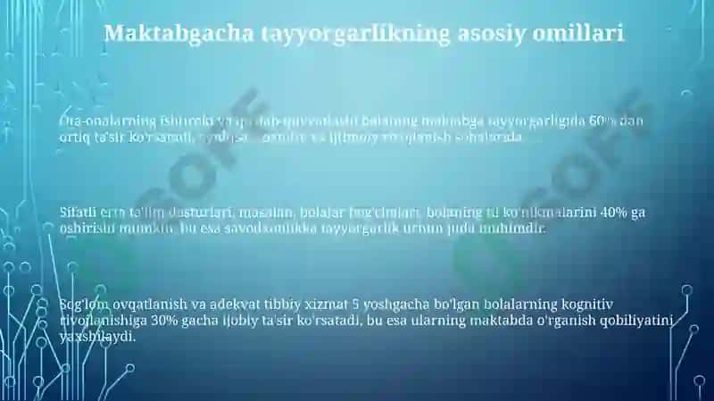 Bolalarni maktabga tayyorlashga taʼsir etuvchi omillar 3