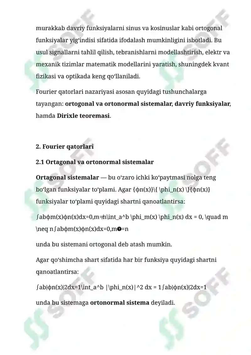 Fourier Qatorlari 3