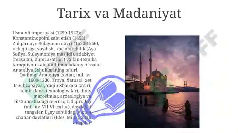 Qadimgi Anatoliya va Usmonli imperiyasi tarixi 3